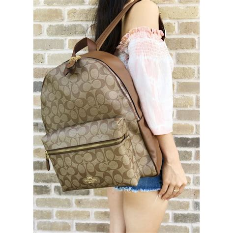 extra large coach backpack